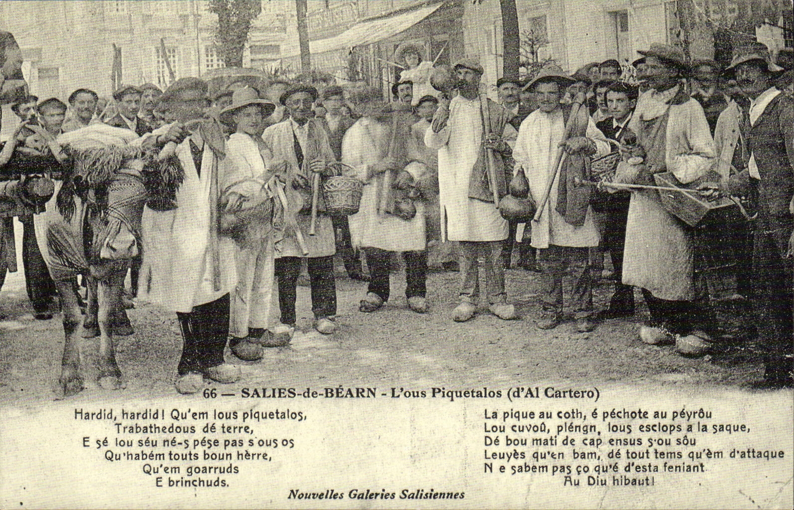 REPRODUCTION Salies de Bearn L'ous Piquetalos d'Al CArtero Folklore Danse Musique