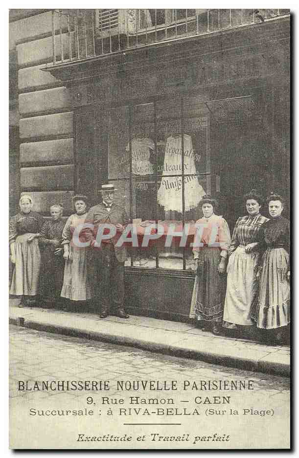 REPRODUCTION Blanchisserie Nouvelle parisienne Rue Hamon Caen Riva Bella 
