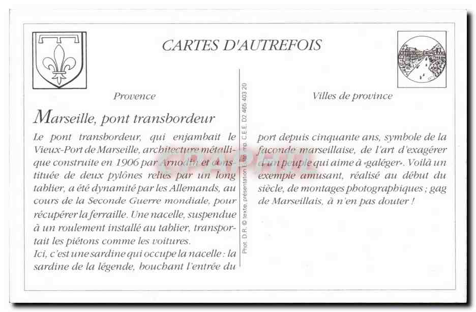 REPRODUCTION Marseille pont transbordeur La sardine Dish — Reverso