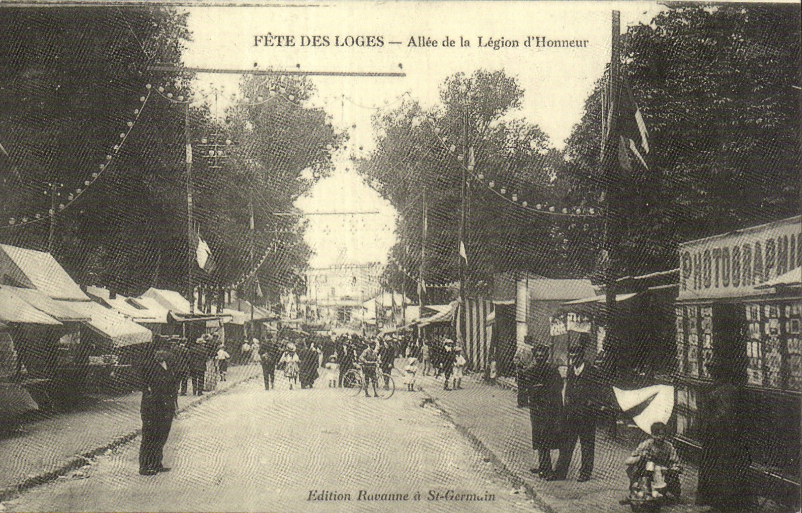 REPRODUCTION Fete des Loges Allee de legion d'honneur Saint Germain en Laye