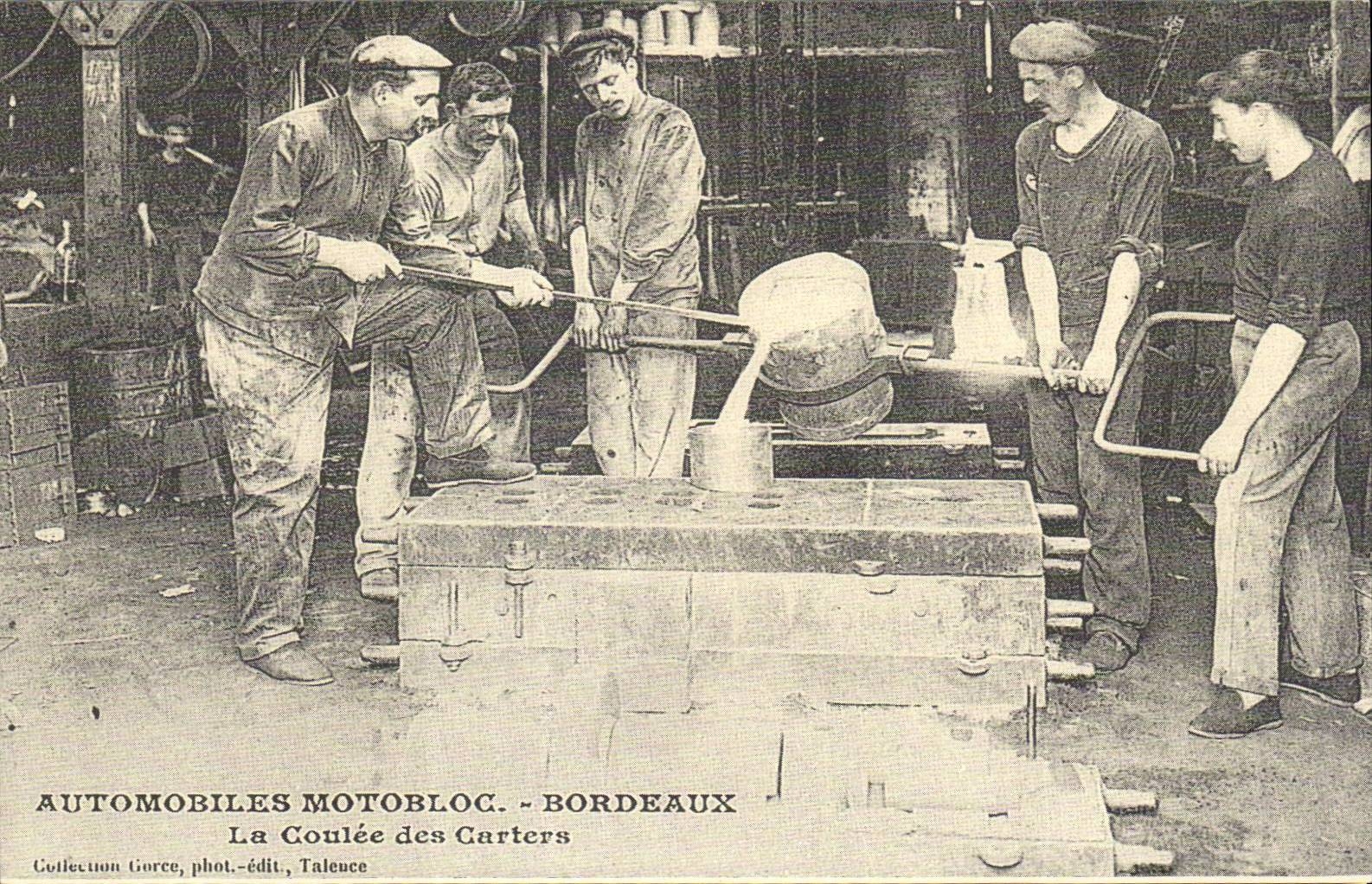 REPRODUCTION Automobiles Motobloc Bordeaux La coulee des CArters