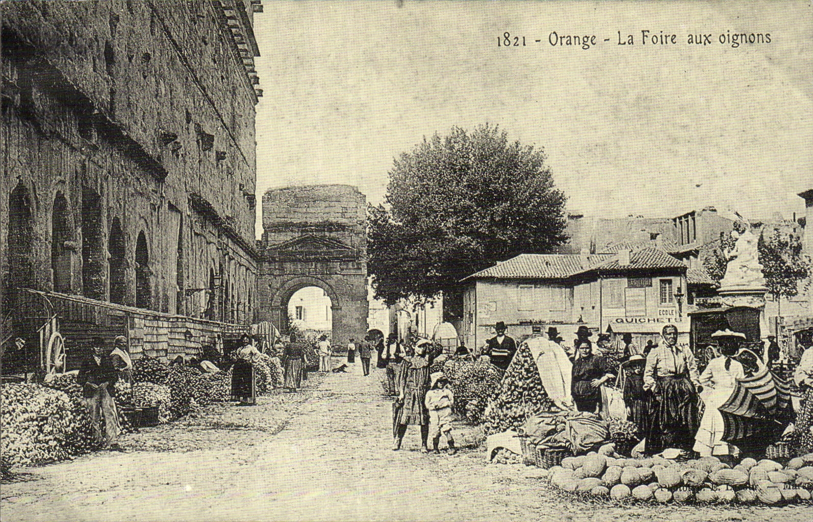 REPRODUCTION Orange La foire aux ognons Marche