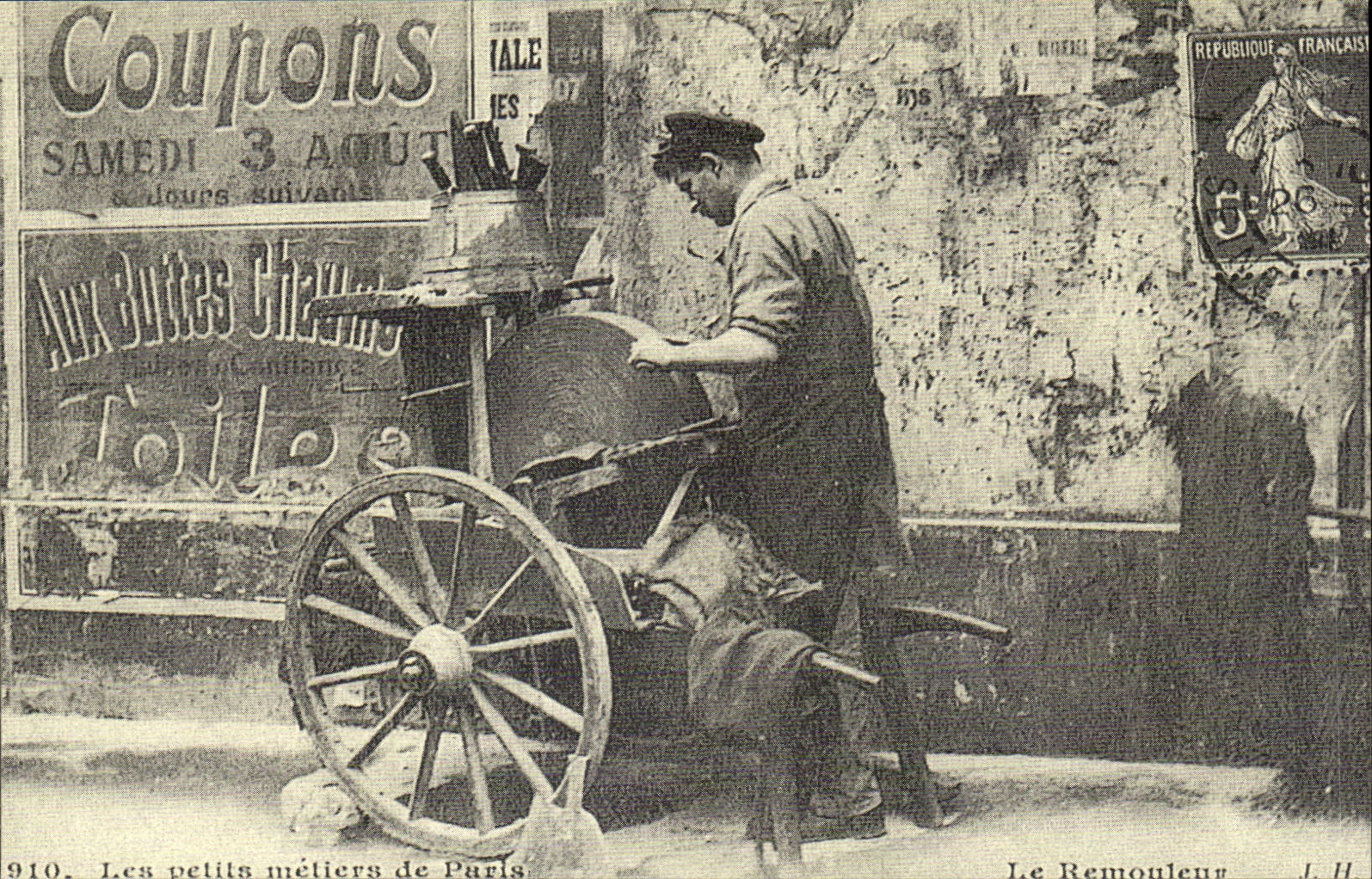 REPRODUCTION Les ptits metiers de Paris Le remouleur