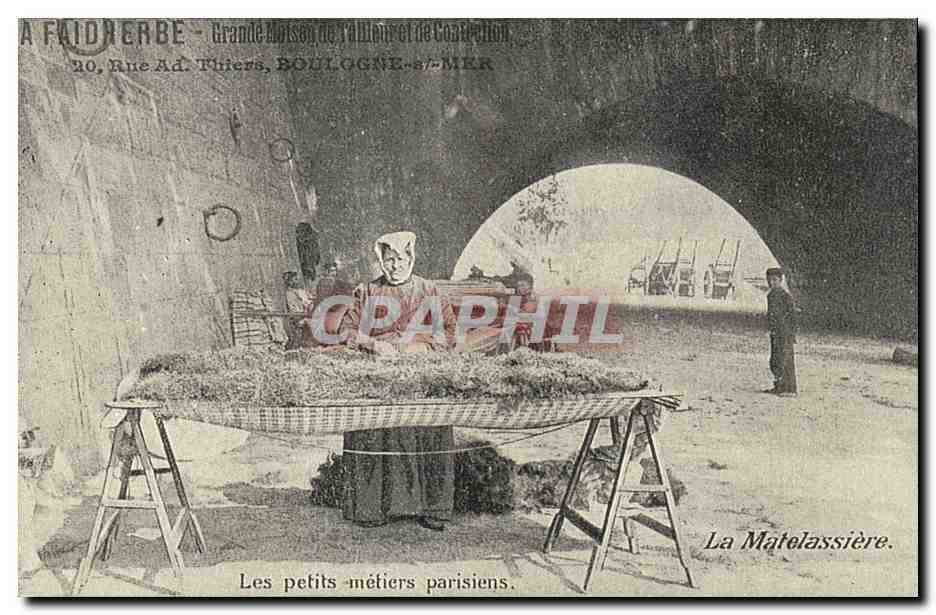 REPRODUCTION Les petits metiers parisiens La matelassiere Paris 
