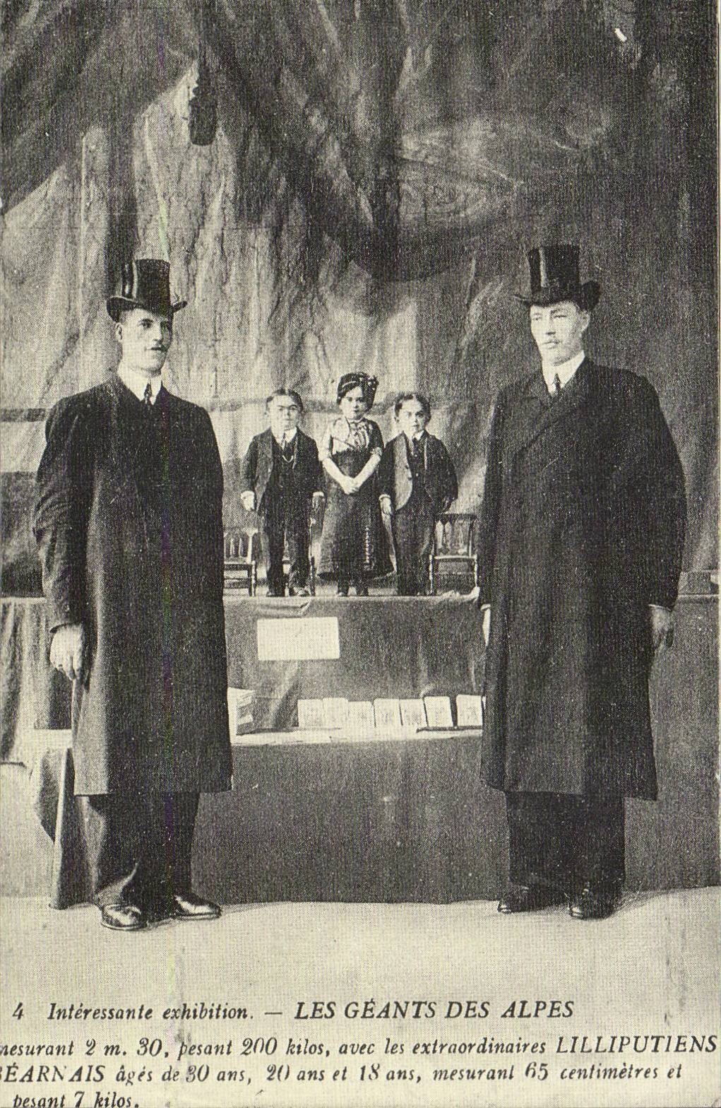 REPRODUCTION Les geants des Alpes Lilliputiens Folklore 