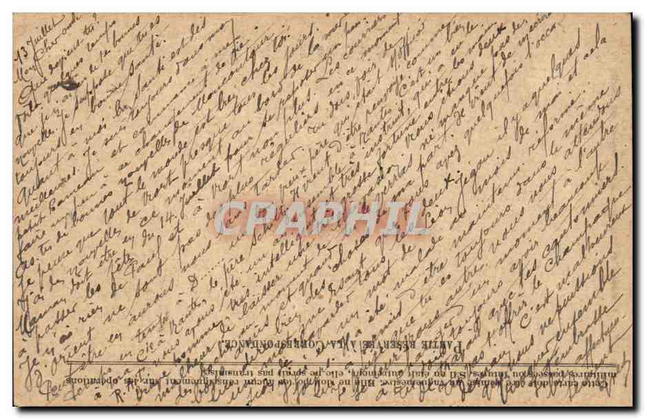Correspondance des Armées de la République — Carte en franchise — Expéditeur militaire à M. Bertheld — Reverso
