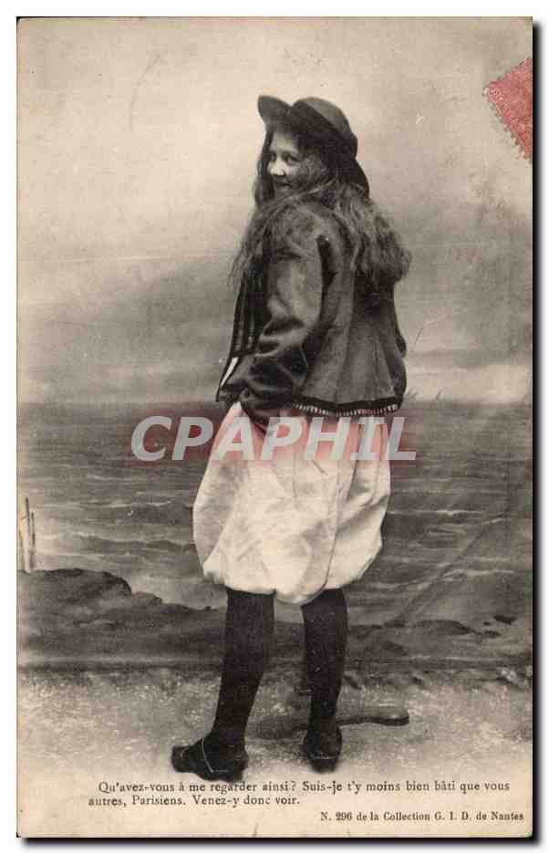 CPA Bretagne Folklore Costume