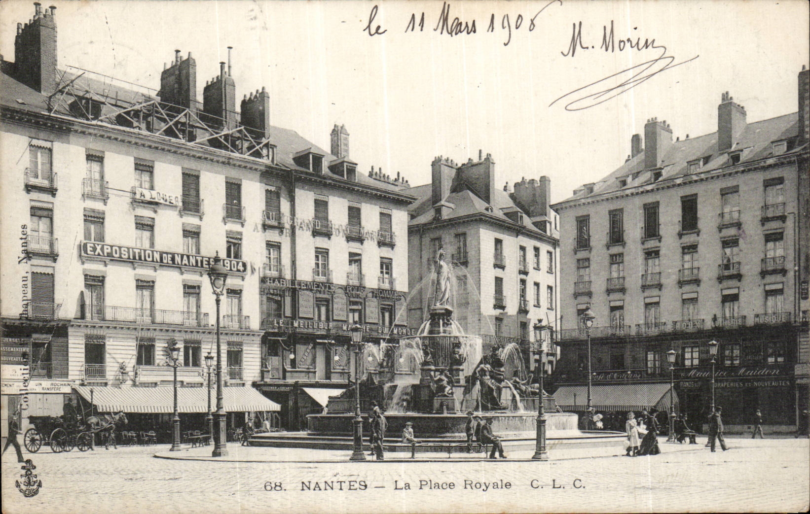 CPA Nantes La place Royale