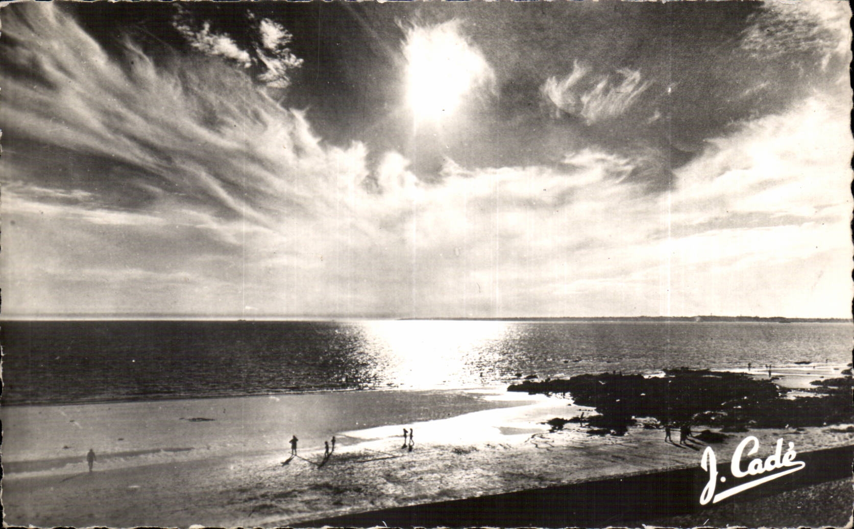 CPSM La cote de Jade St Brevin L'ocean Coucher de soleil
