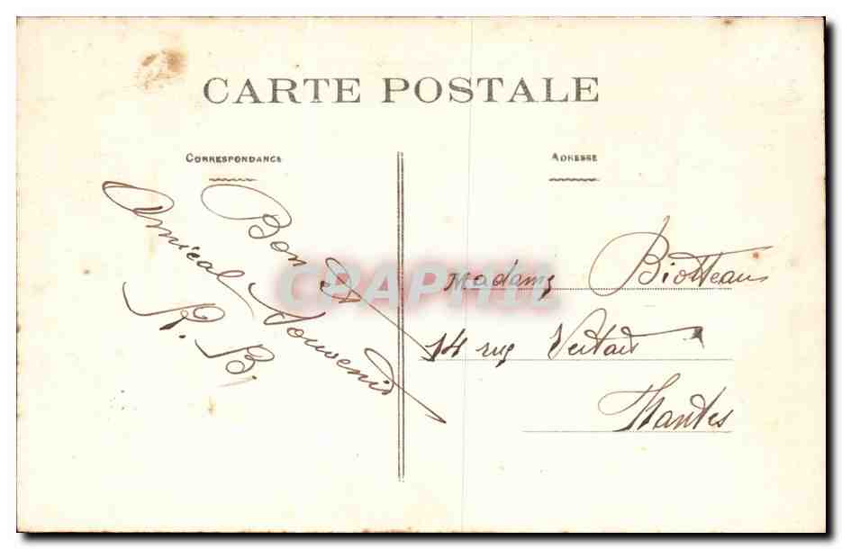 CPA Chateau de Blain Tour du pont levis  — Rückseite