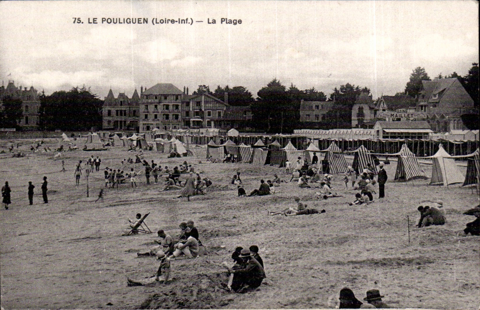 CPA Le Pouliguen La plage