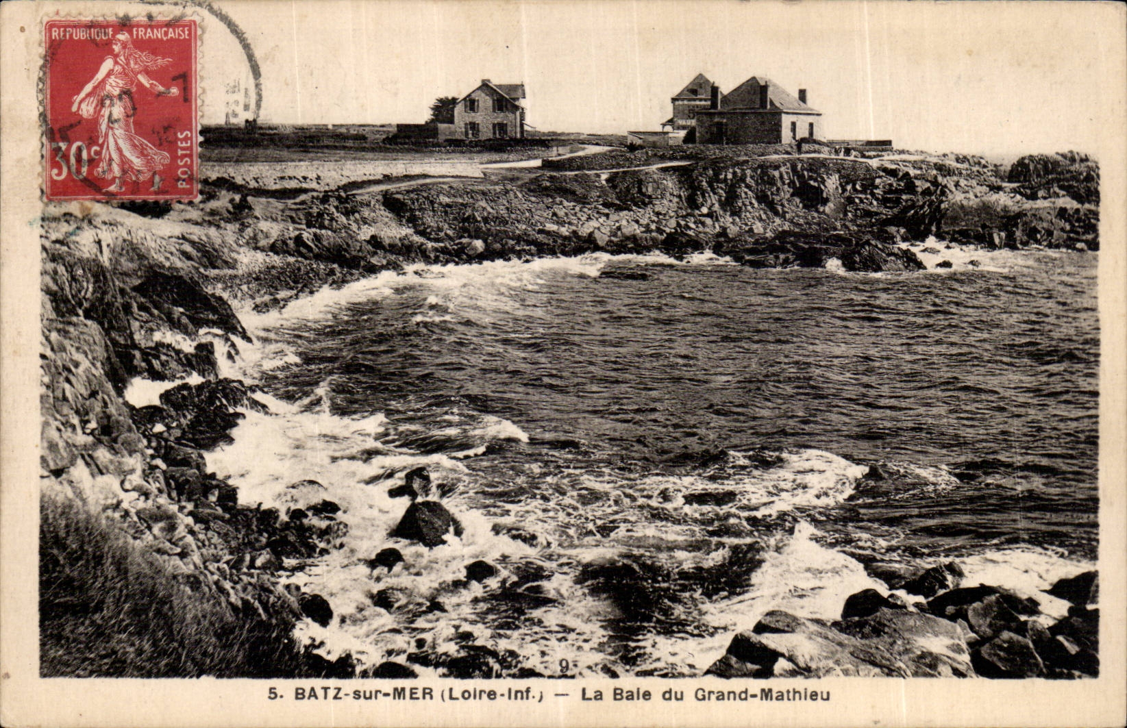 CPA Batz sur Mer La baie du grand Mathieu