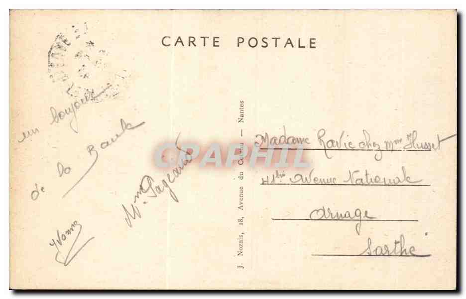 CPA La Baule sur mer La plage vue du remblai — Rückseite
