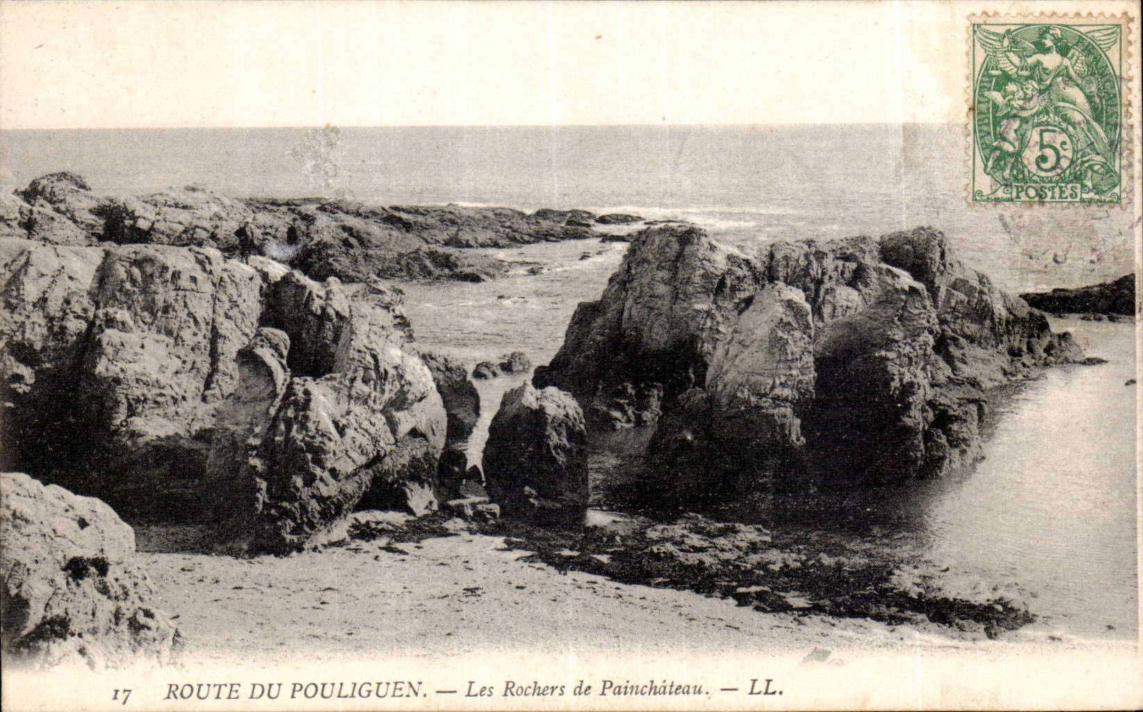 CPA Route du Pouliguen Les rochers de Painchateau