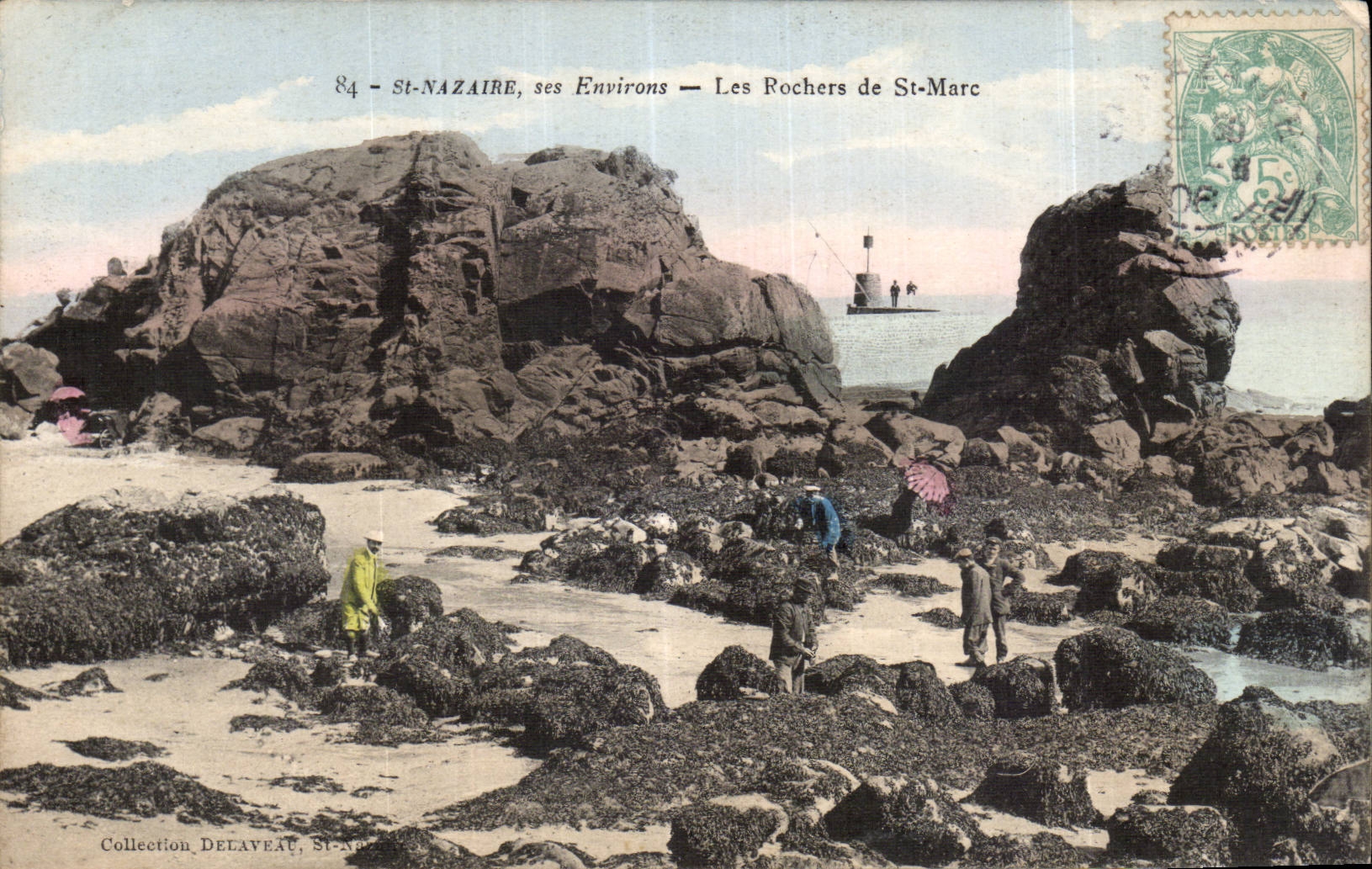 CPA St Nazaire Les rochers de St marc