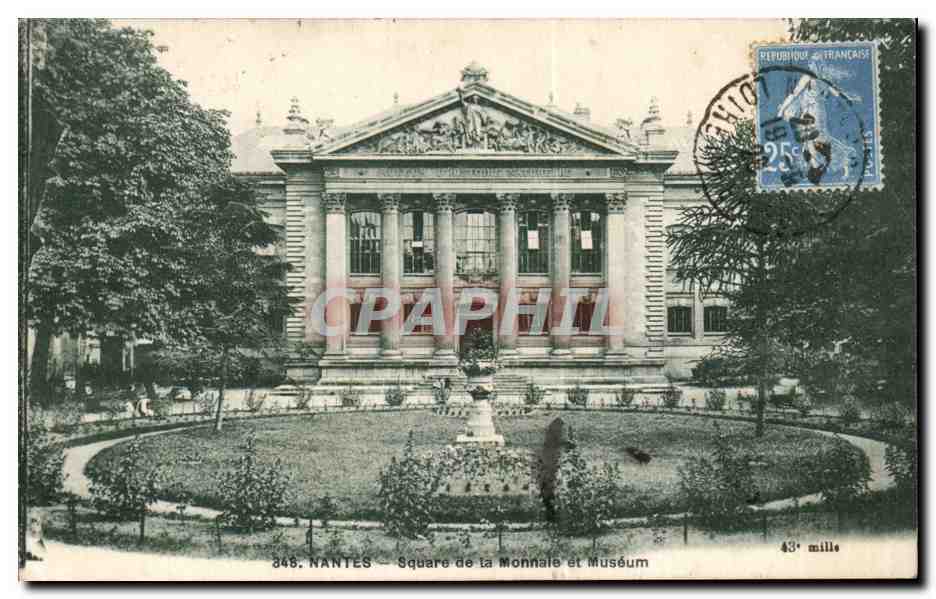Nantes CPA Square de la Monnaie et Museum
