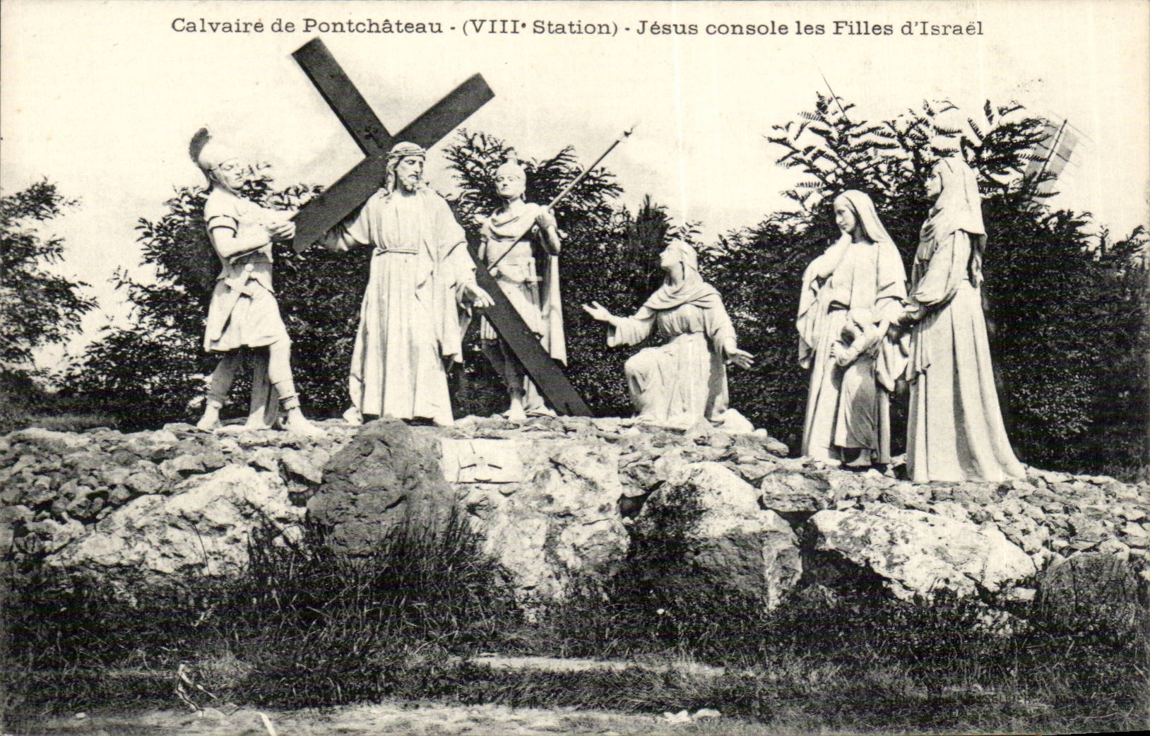 CPA Calvaire de Pontchateau Jeuss console les filles d'Israel