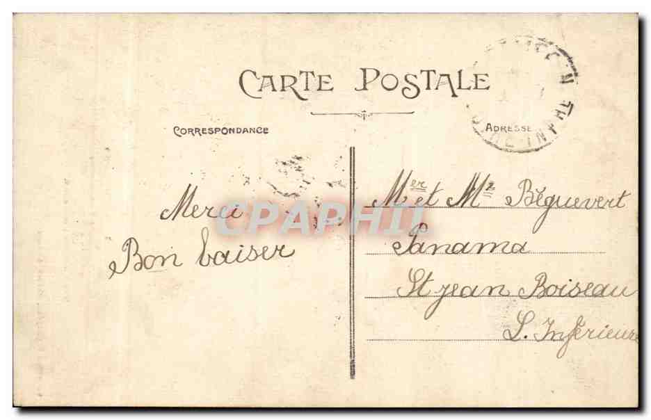 CPA Nantes La cathedrale — Verso