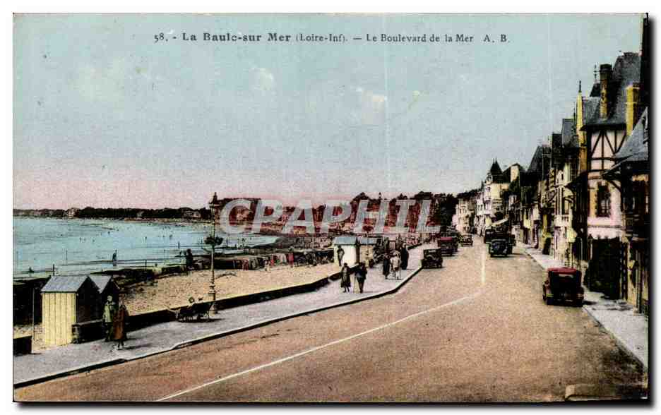 CPA La Baule Le boulevard de la mer