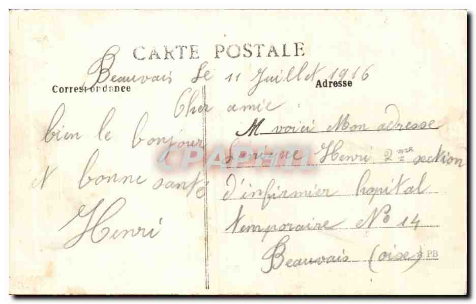 Nantes CPA Jardin des plantes Les mouflons — Rückseite