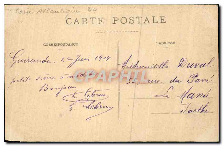 CPA Au pays du sel Maladroite Folklore  — Verso