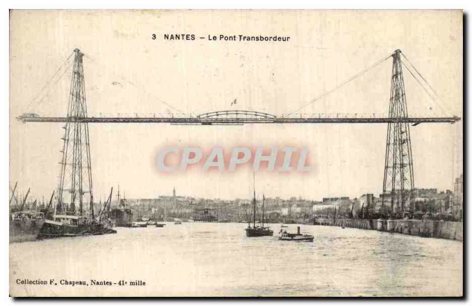 CPA Nantes Le pont transbordeur