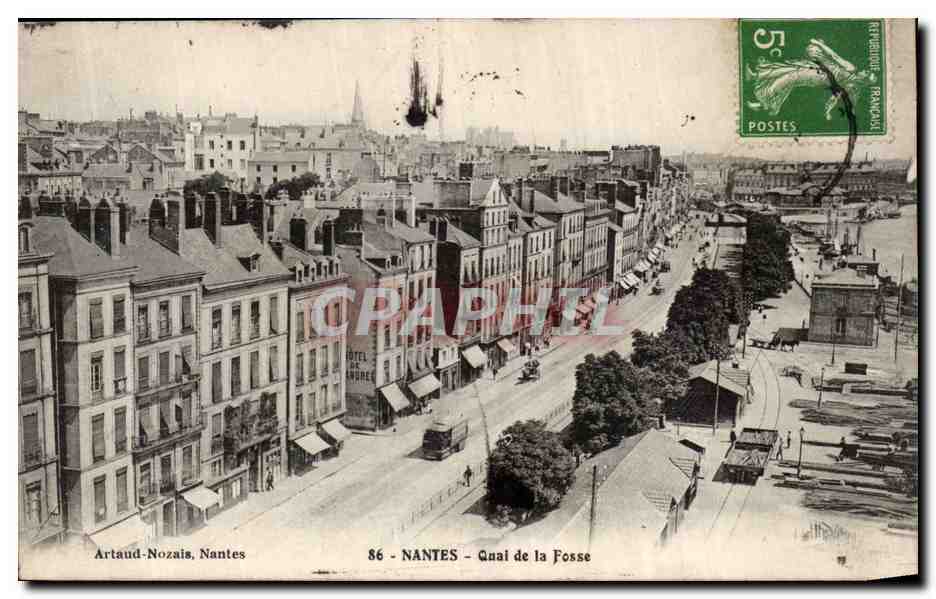 CPA Nantes Quai de la fosse