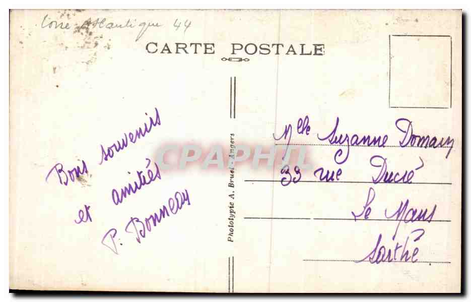 CPA La Baule Le casino — Rückseite