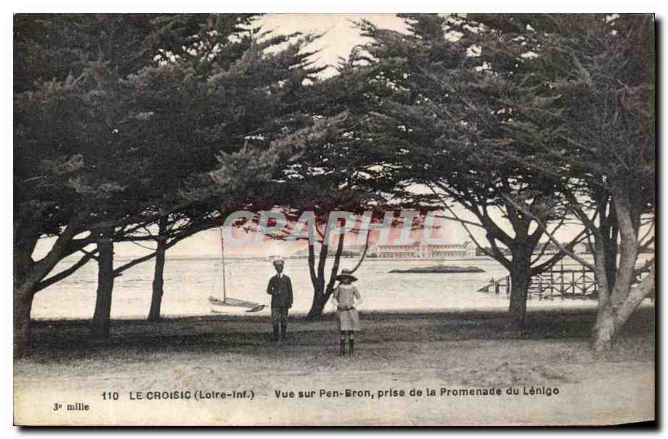 CPA Le Croisic Vue sur le Pen Bron prise de la promenade du Lenigo