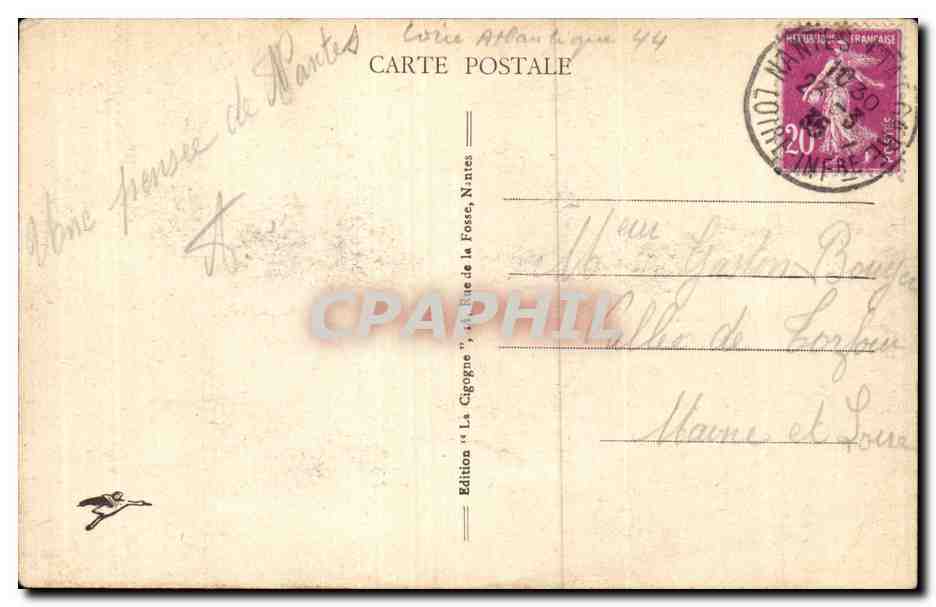 CPA Nantes Musee Dobree Manoir de la Touche — Verso