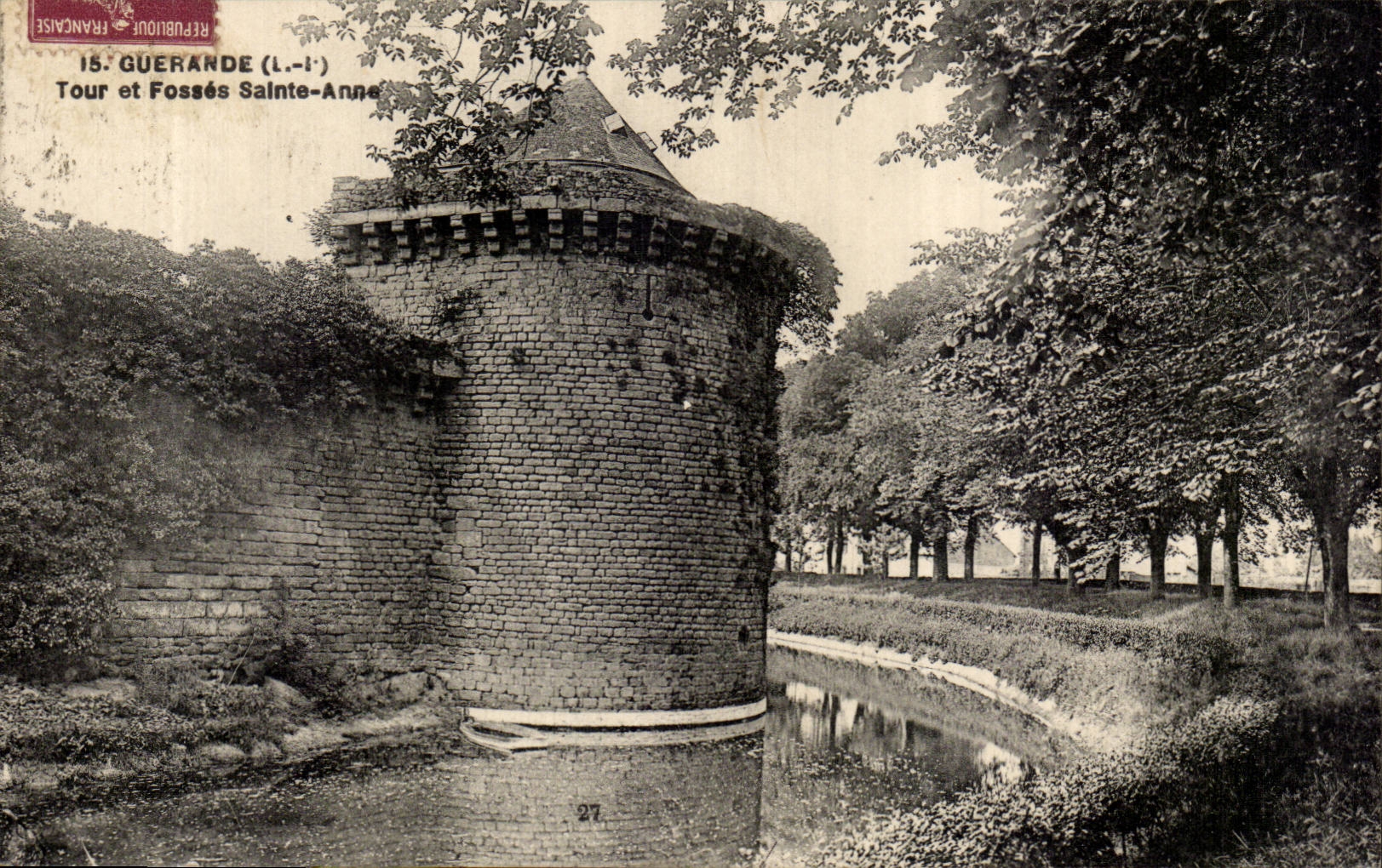 CPA Nantes Tour et fosses Sainte Anne