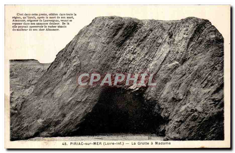 CPA Piriac sur mer La grotte a madame