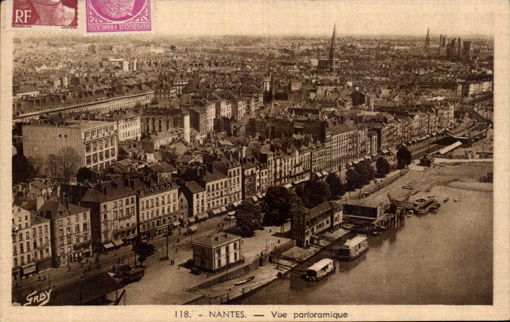 CPA Nantes Vue panoramique