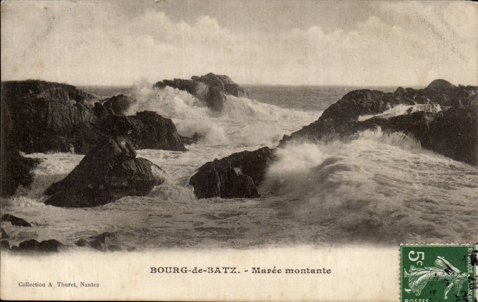 CPA Bourg de Batz Maree montante