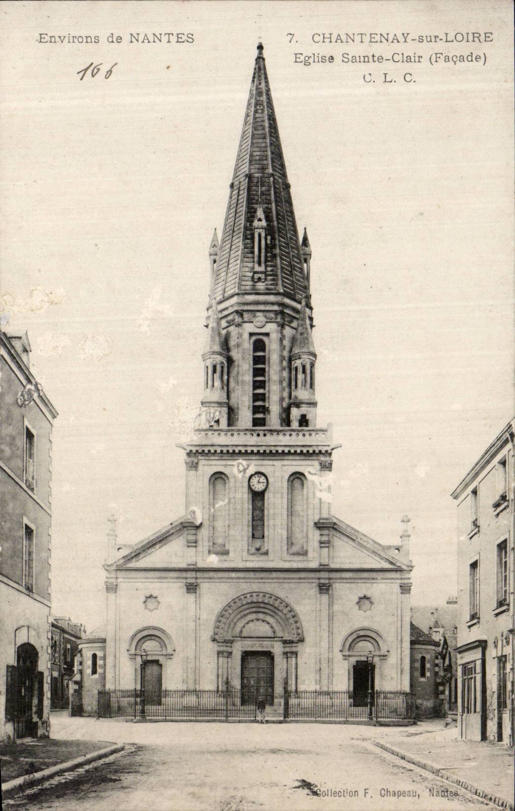 CPA Environs de Nantes Chantenay sur Loire Eglise Saint Clair