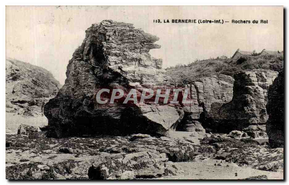 CPA La Bernerie Rochers du roi