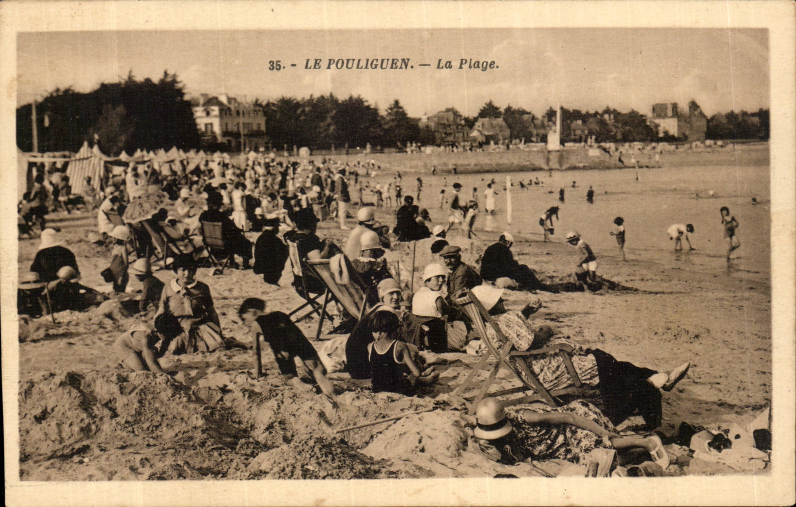 CPA Le Pouliguen La plage