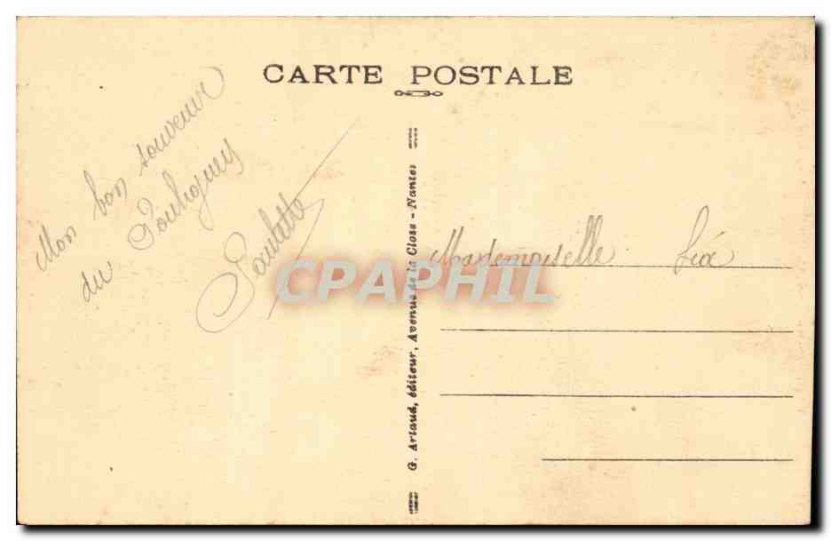 CPA Le Pouliguen La plage — Rückseite