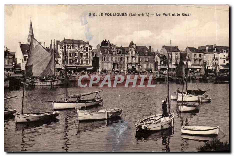 CPA Le Pouliguen Le port et le quai