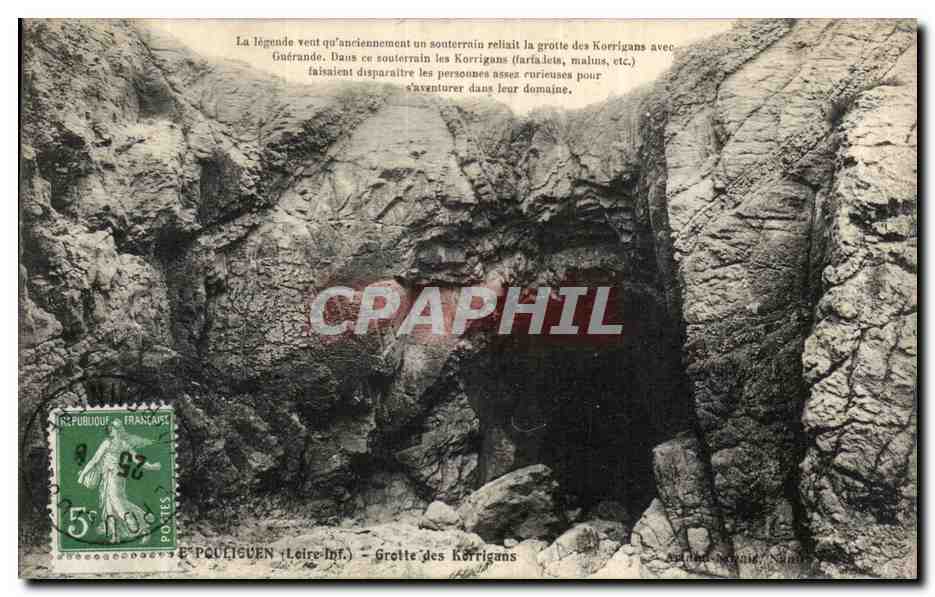 CPA Le Pouliguen Grotte des Korrigans