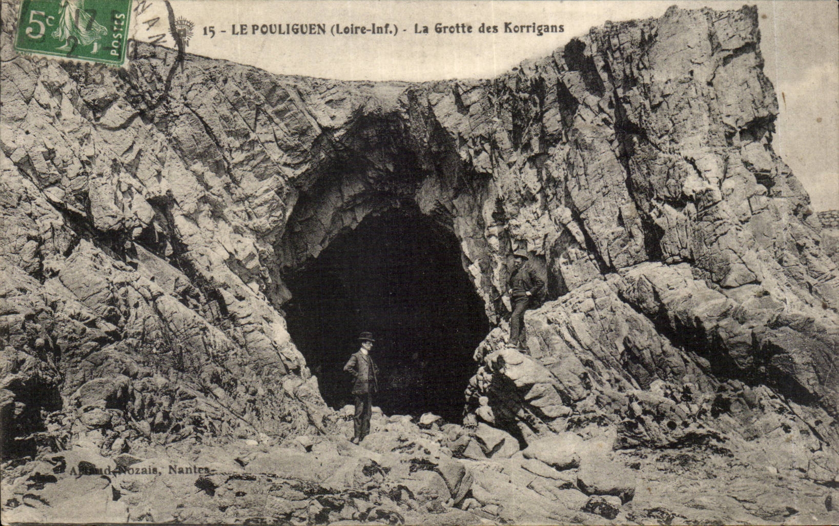 Le Pouliguen (Loire-Inf.) - La Grotte des Korrigans — éditeur Abboud-Nozaïs, Nantes, n°15
