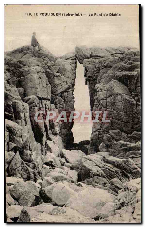 CPA La Pouliguen Le pont du diable