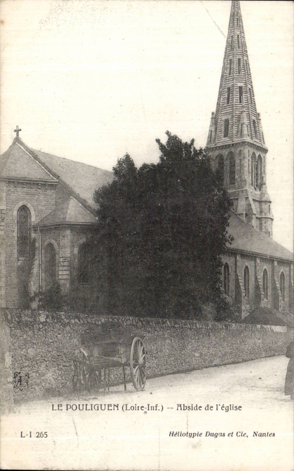 CPA Le Pouliguen Abside de l'eglise