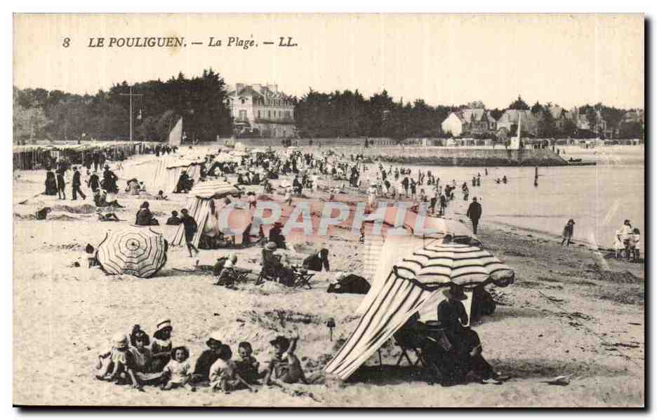 CPA Le Pouliguen La plage