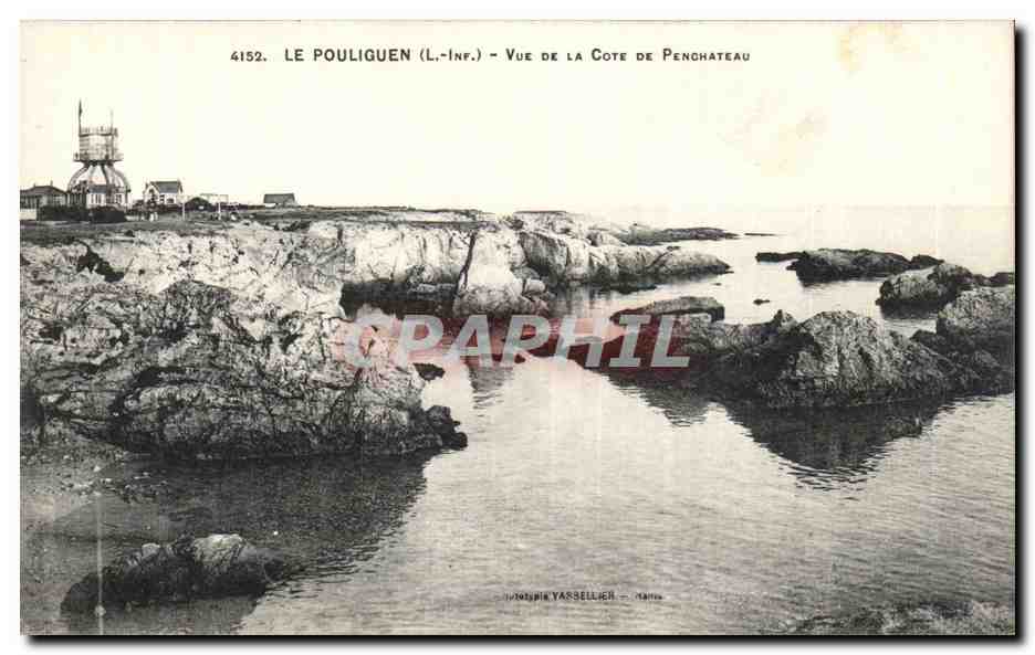CPA Le Pouliguen Vue de la cote de pontchateau