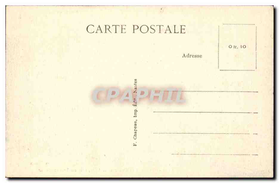 Nantes CPA Les quais et la ville pris du transbordeur — Verso