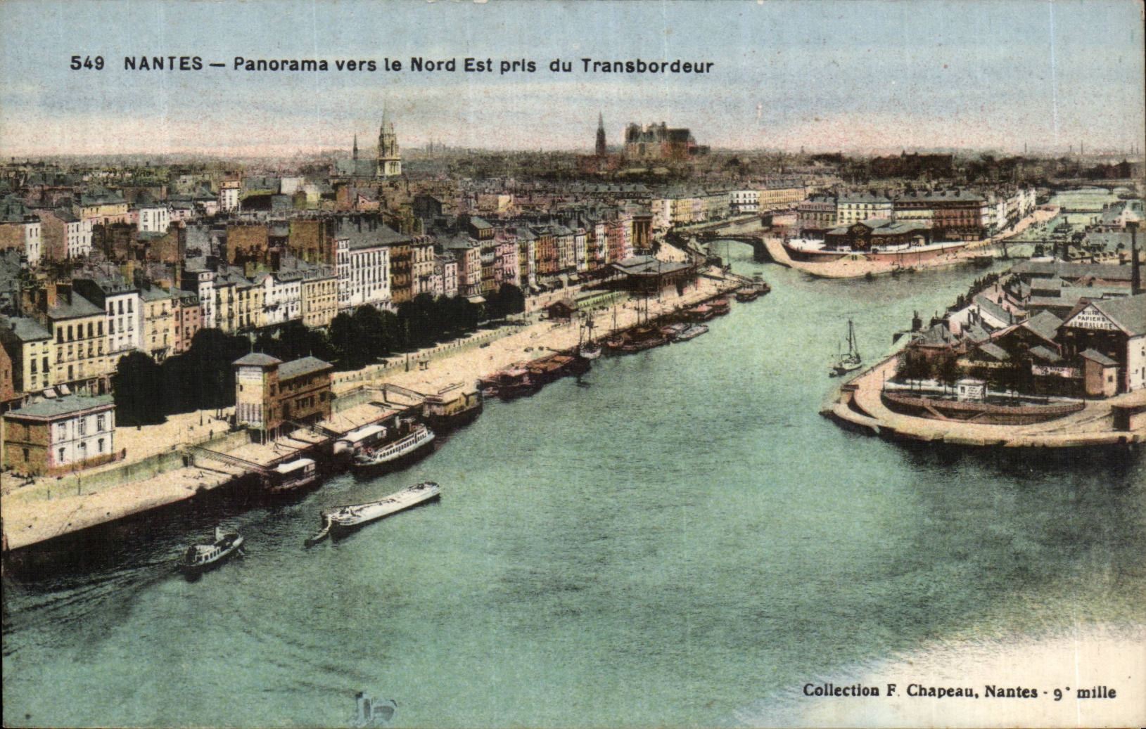 Nantes CPA Panorama vers le Nord Est pris du transbordeur