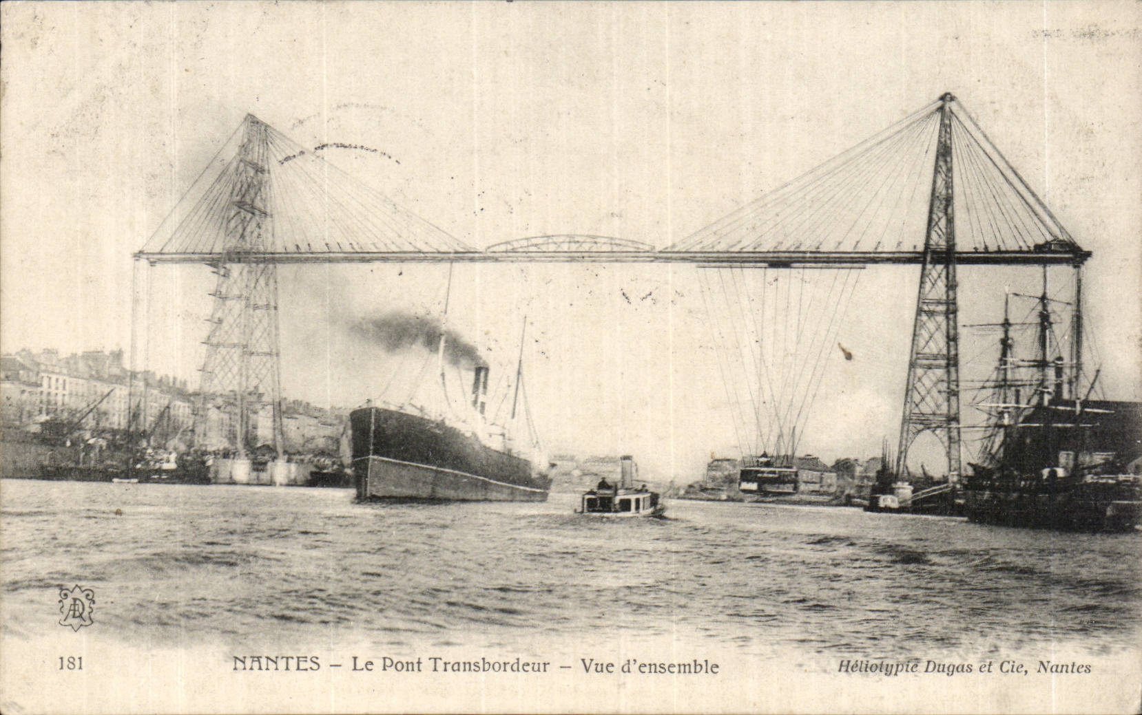 Nantes CPA PLe pont transbordeur Vue d'ensemble