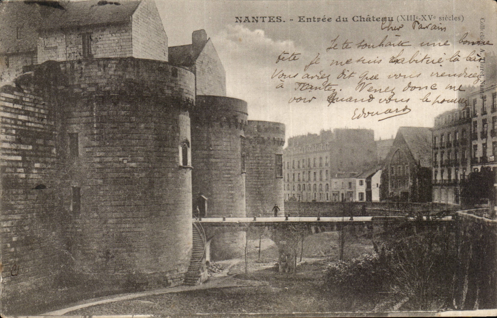Nantes CPA Entree du chateau