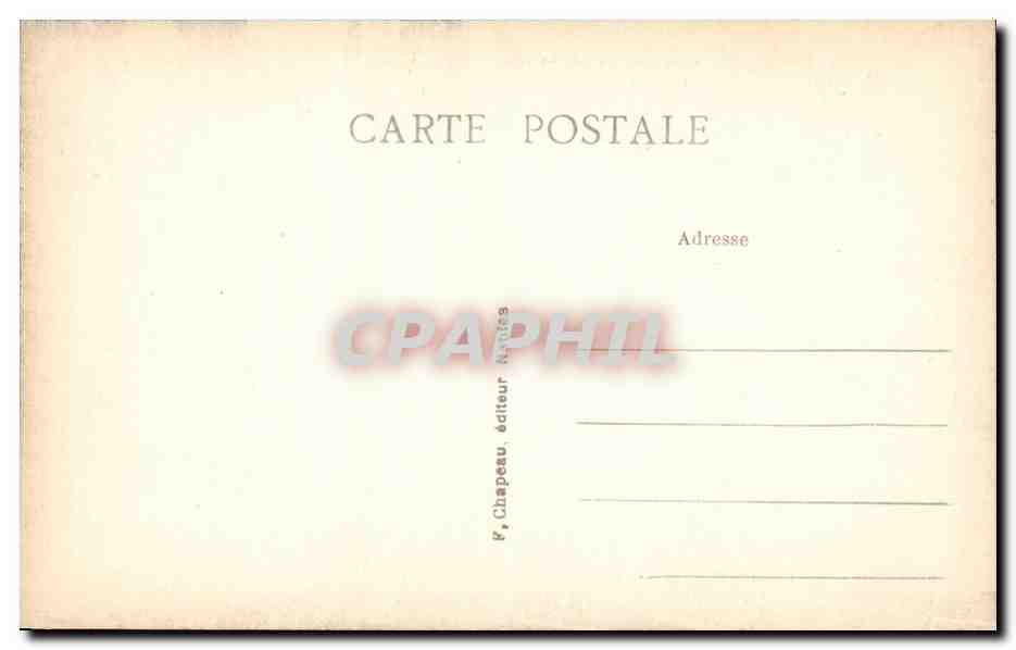 Nantes CPA La psalette Vue prise a l'Est — Rückseite